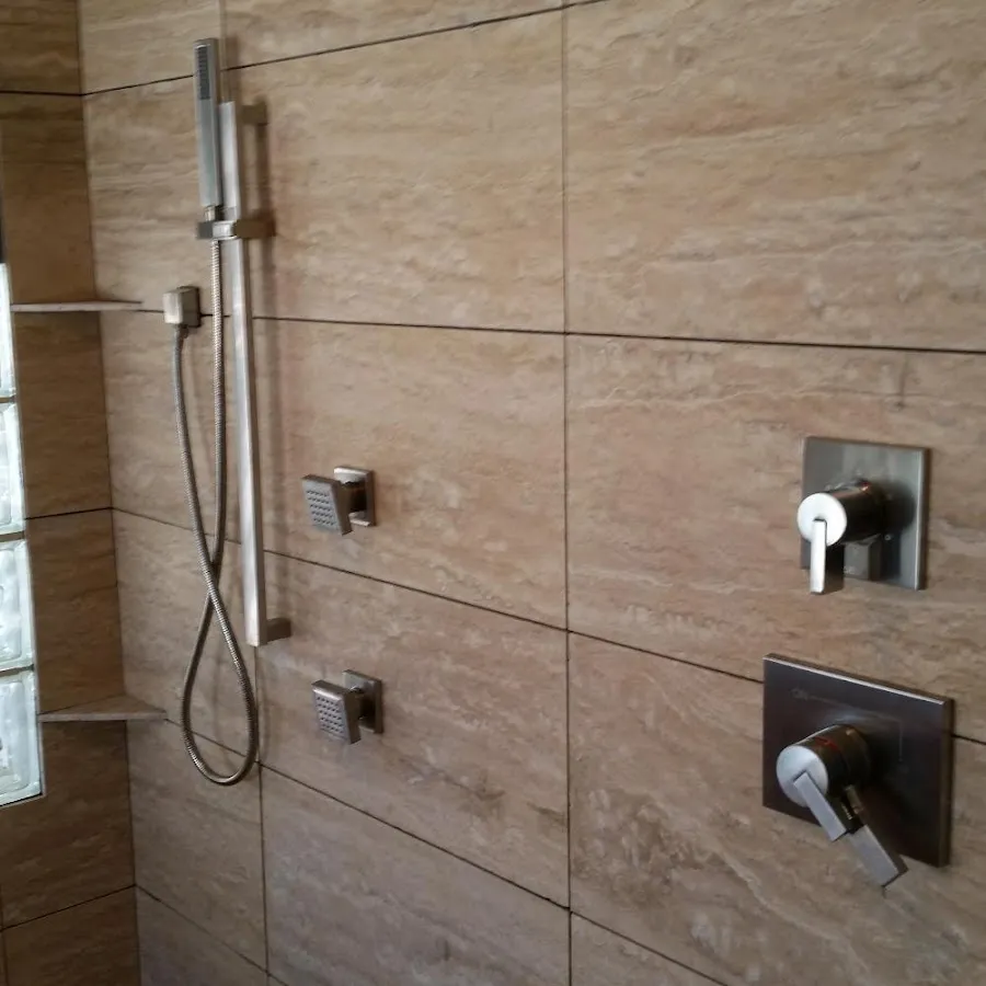 Shower fixture installation for Water Heater Replacement in Derry
